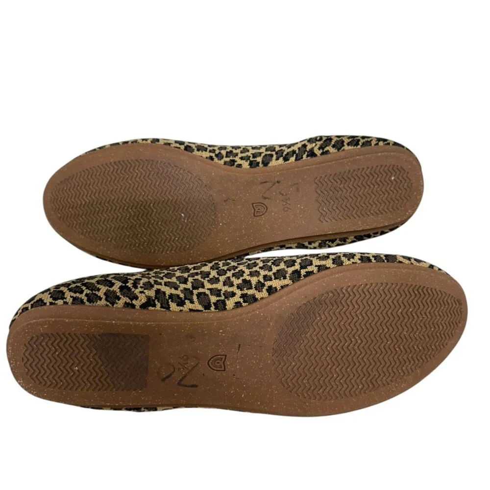 Rothy's The Loafer Little Cat Leopard Animal Print Ballet Flats women's size 9.5 - Picture 7 of 9